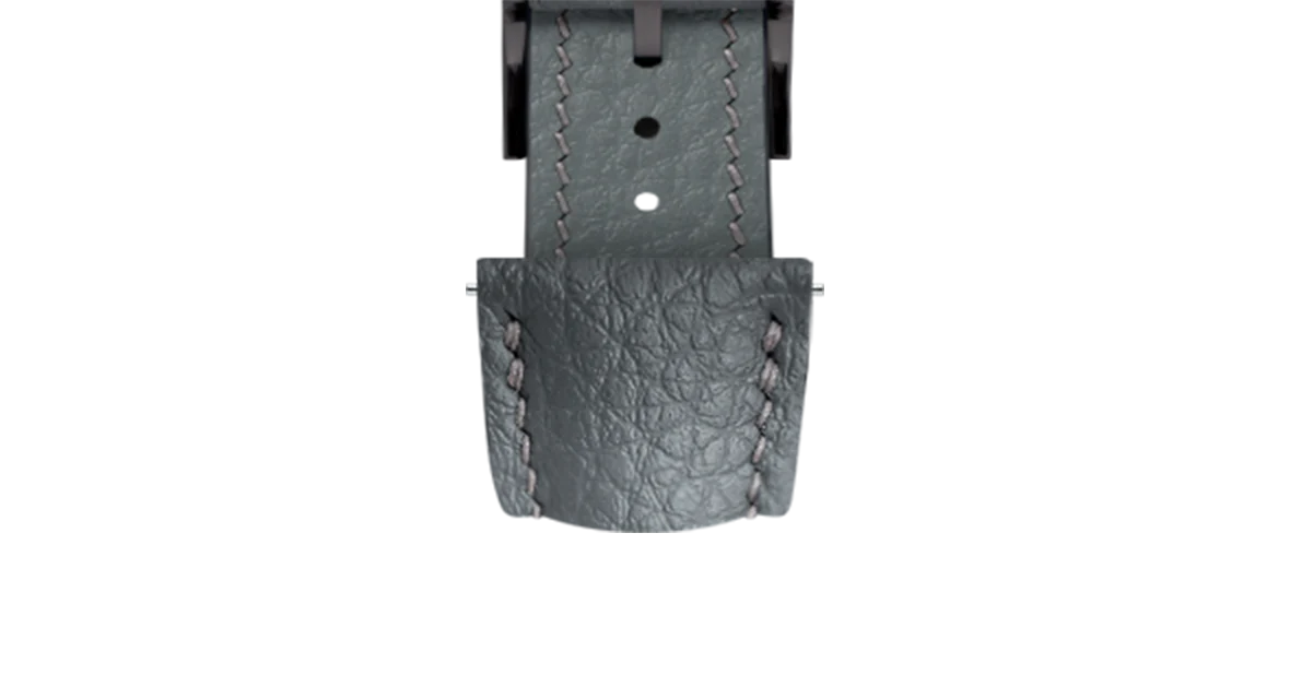 Grey Rubberised Leather (Togo) Signature Strap - Image 12