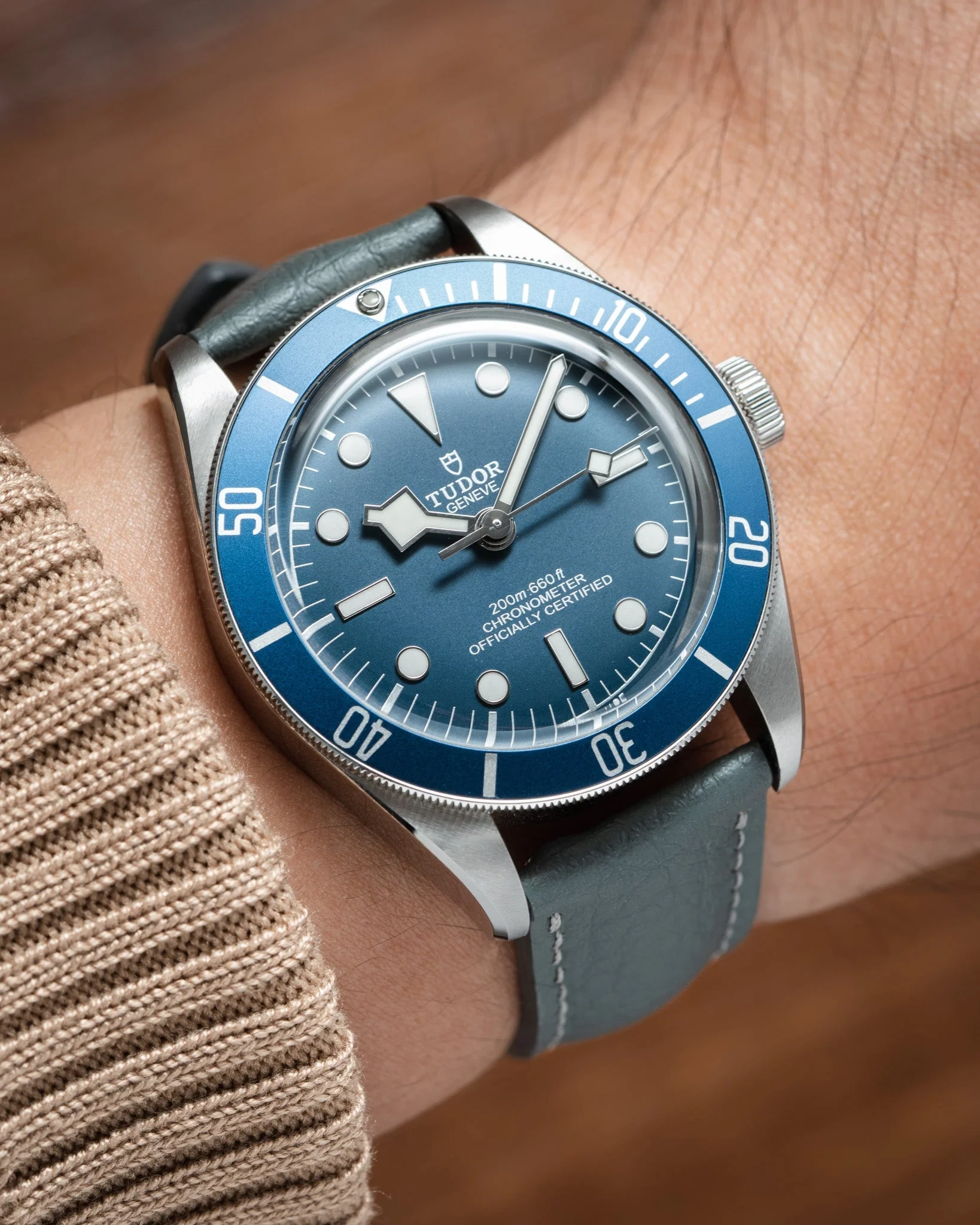 Grey Rubberised Leather (Togo) Signature Strap - Image 3