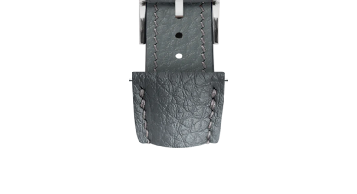 Grey Rubberised Leather (Togo) Signature Strap - Image 6