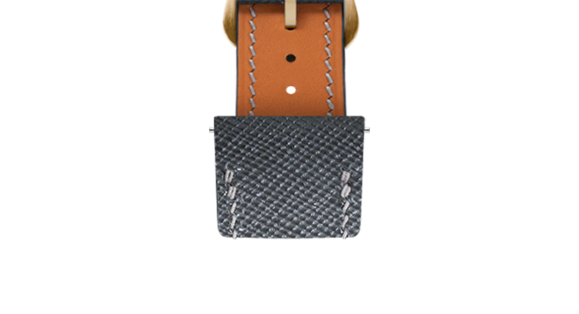 Grey Saffiano Strap for Cartier Santos-Dumont - Image 10