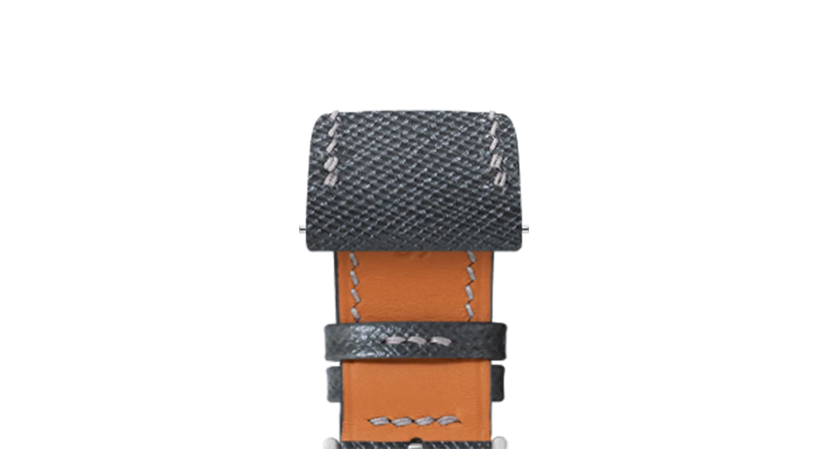 Grey Saffiano Strap for Cartier Santos-Dumont - Image 5