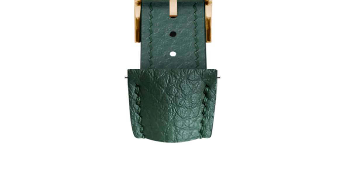 Hunter Green Rubberised Leather (Togo) Signature Strap - Image 10