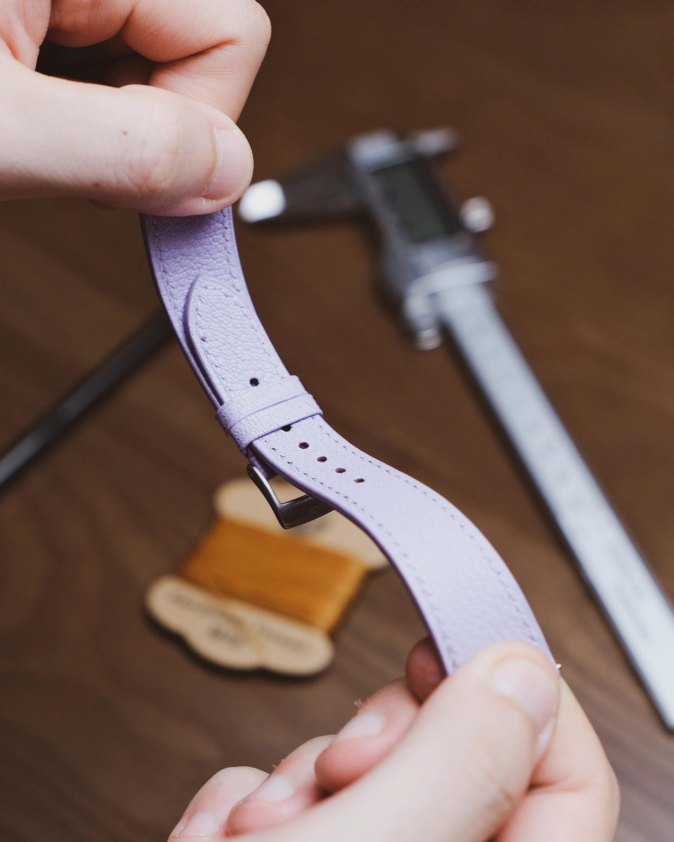 Lavender Chevre Slim Strap - Image 4