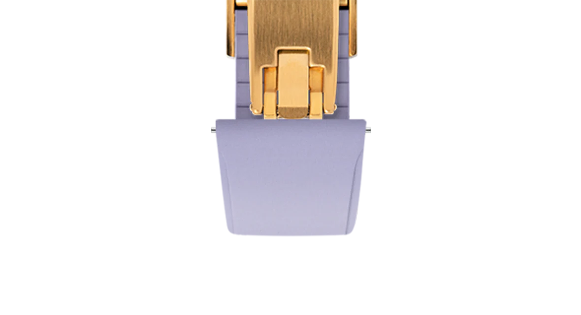 Lavender CTS Rubber Strap for Cartier Santos de Cartier - Image 11