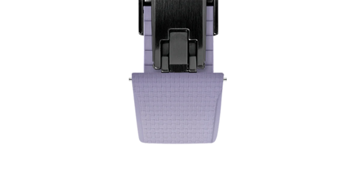 Lavender Sailcloth CTS Rubber Strap for Cartier Santos de Cartier - Image 12