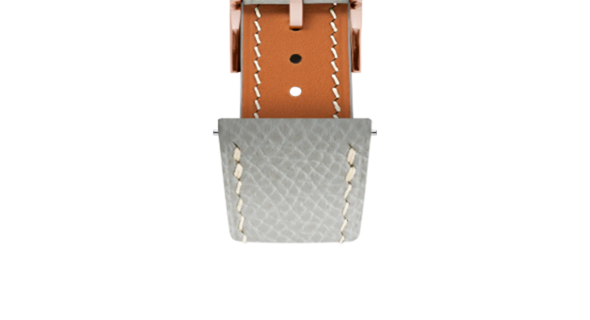 Light Grey Epsom Slim Strap - Image 8