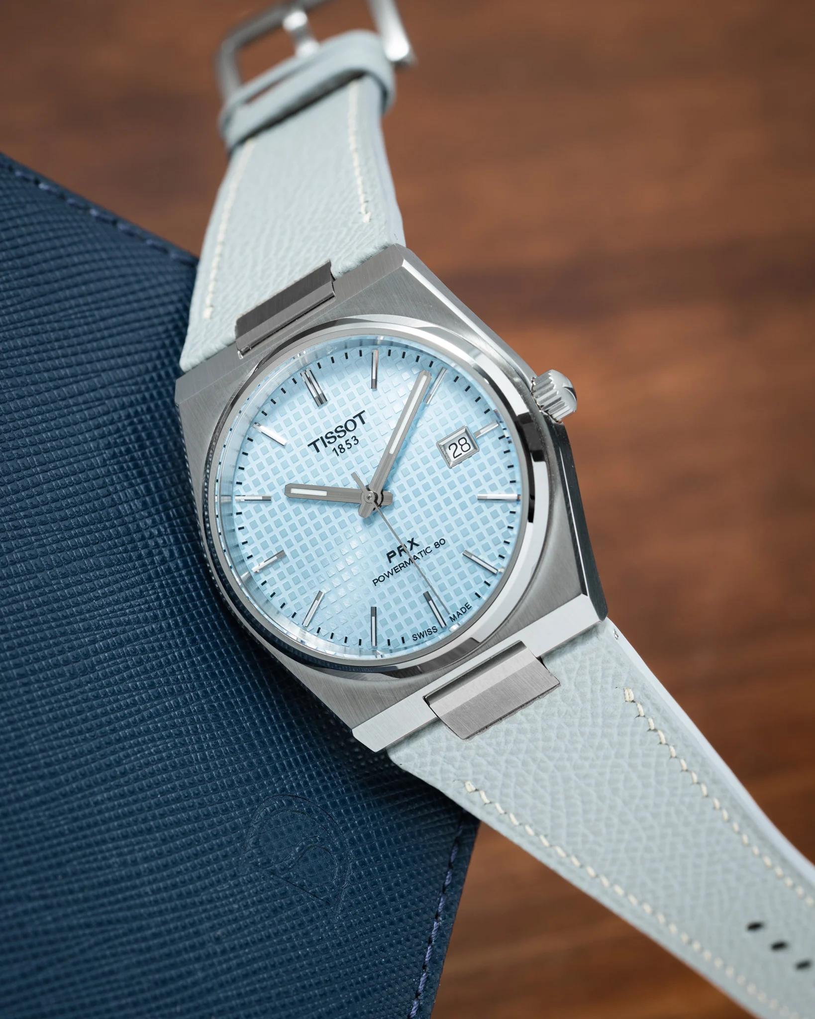 Light Grey Epsom Strap for Tissot PRX - Image 4