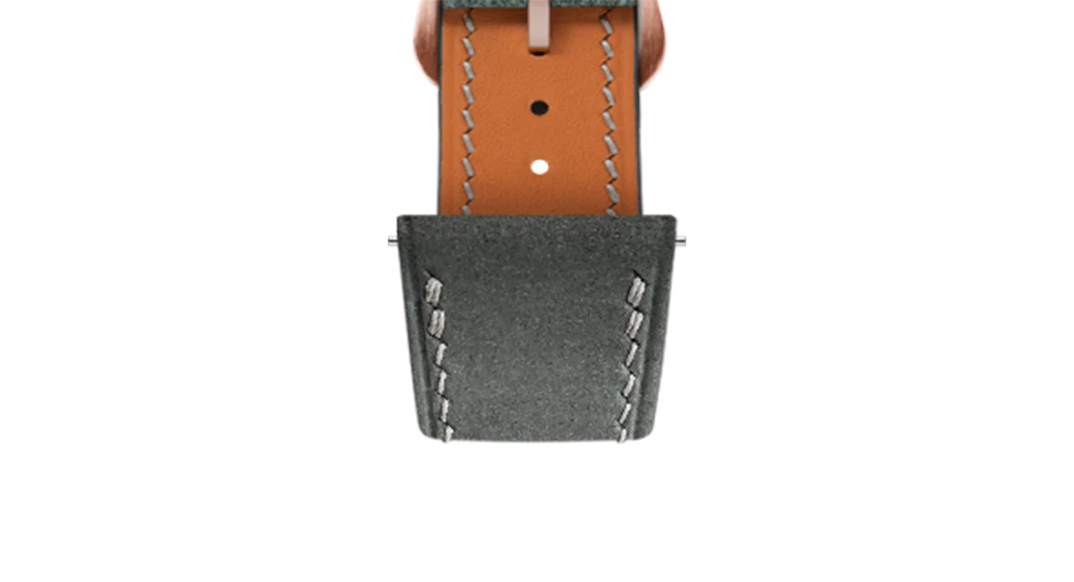 Light Grey Nubuck Strap for Cartier Tank - Image 8