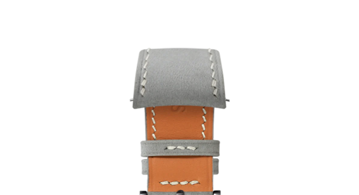 Light Grey Nubuck Slim (Curved) Strap - Image 10