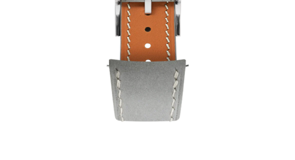 Light Grey Nubuck Slim (Curved) Strap - Image 5