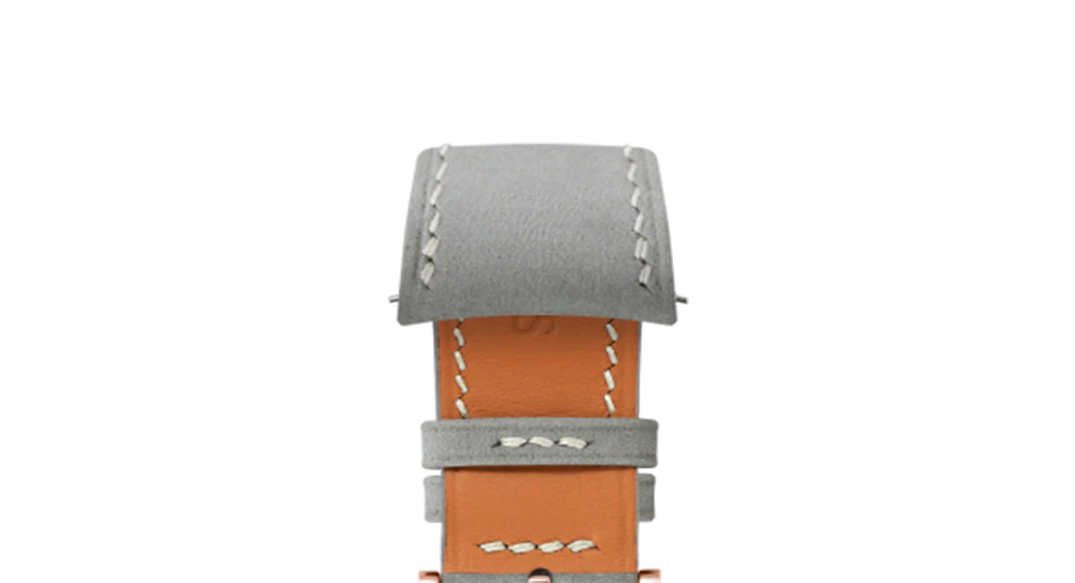 Light Grey Nubuck Slim (Curved) Strap - Image 6