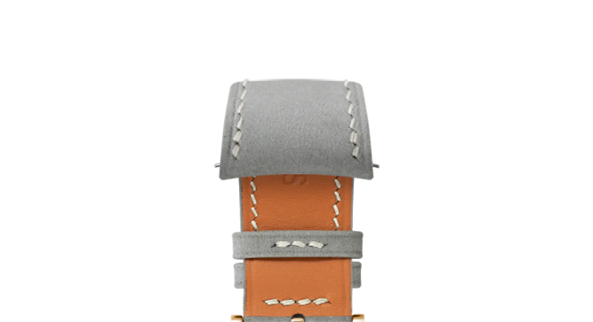 Light Grey Nubuck Slim (Curved) Strap - Image 8