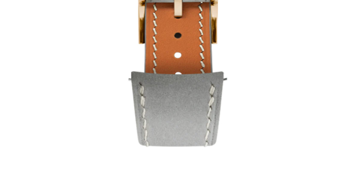 Light Grey Nubuck Slim (Curved) Strap - Image 9