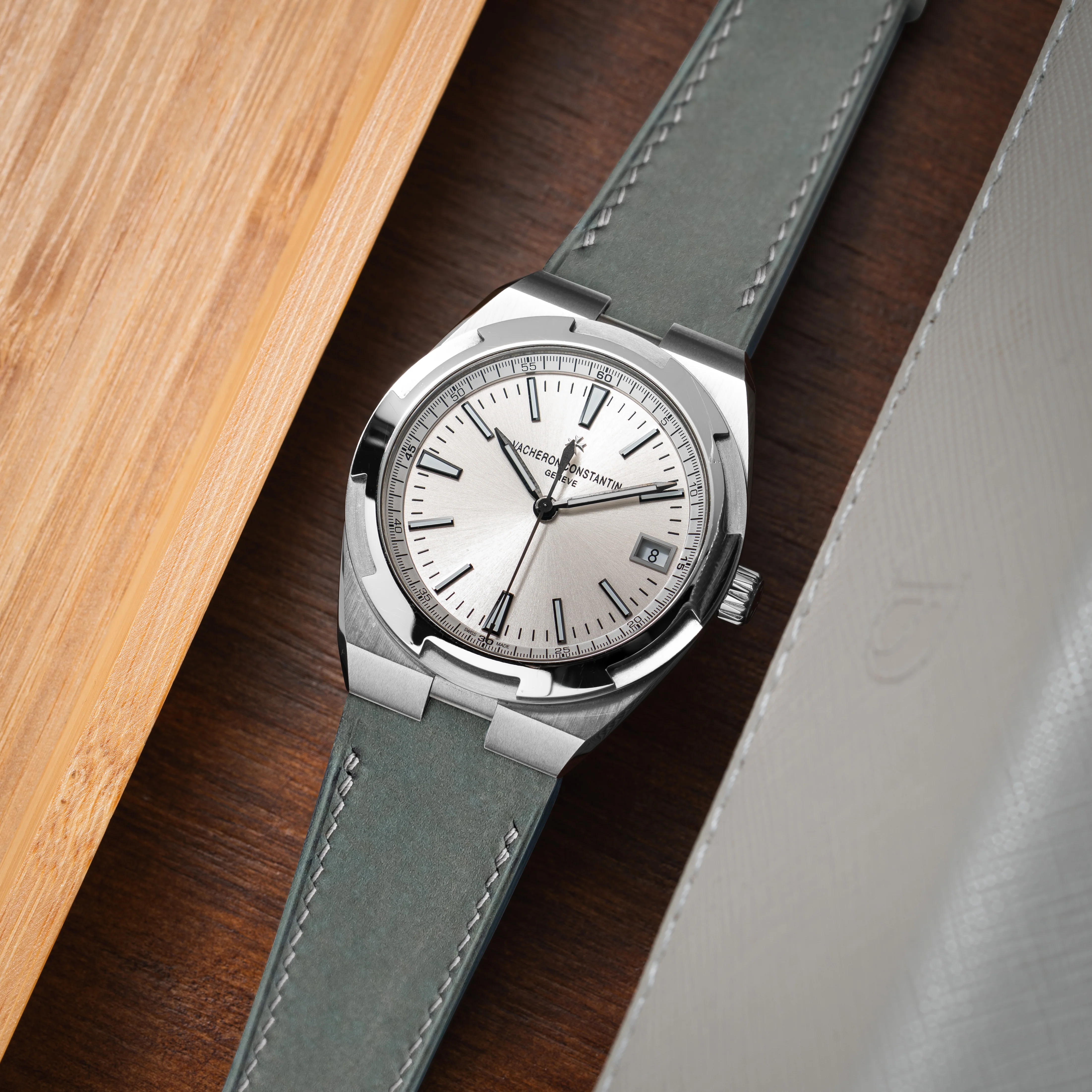 Light Grey Nubuck Strap for Vacheron Constantin Overseas - Image 4