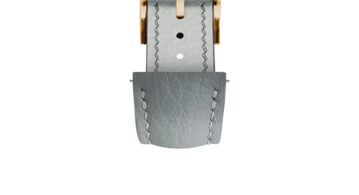 Light Grey Rubberised Leather (Togo) Signature Strap - Image 11