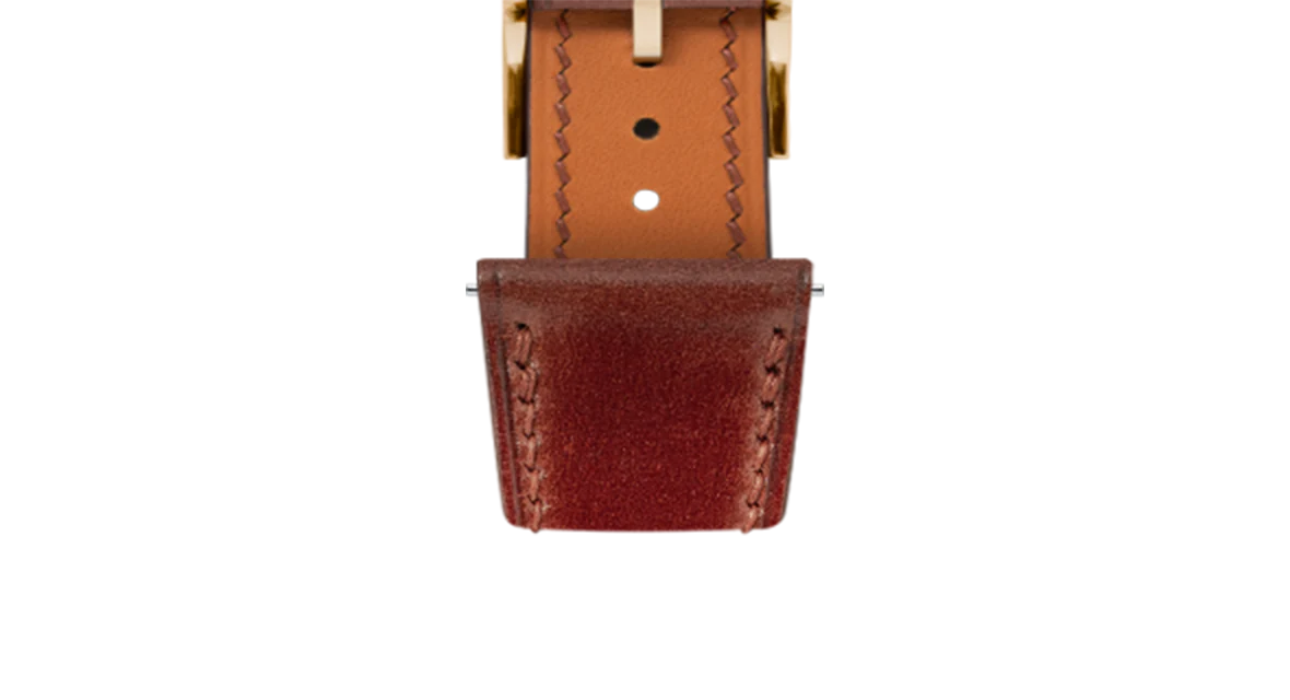 Mahogany Shell Cordovan Slim Strap - Image 14