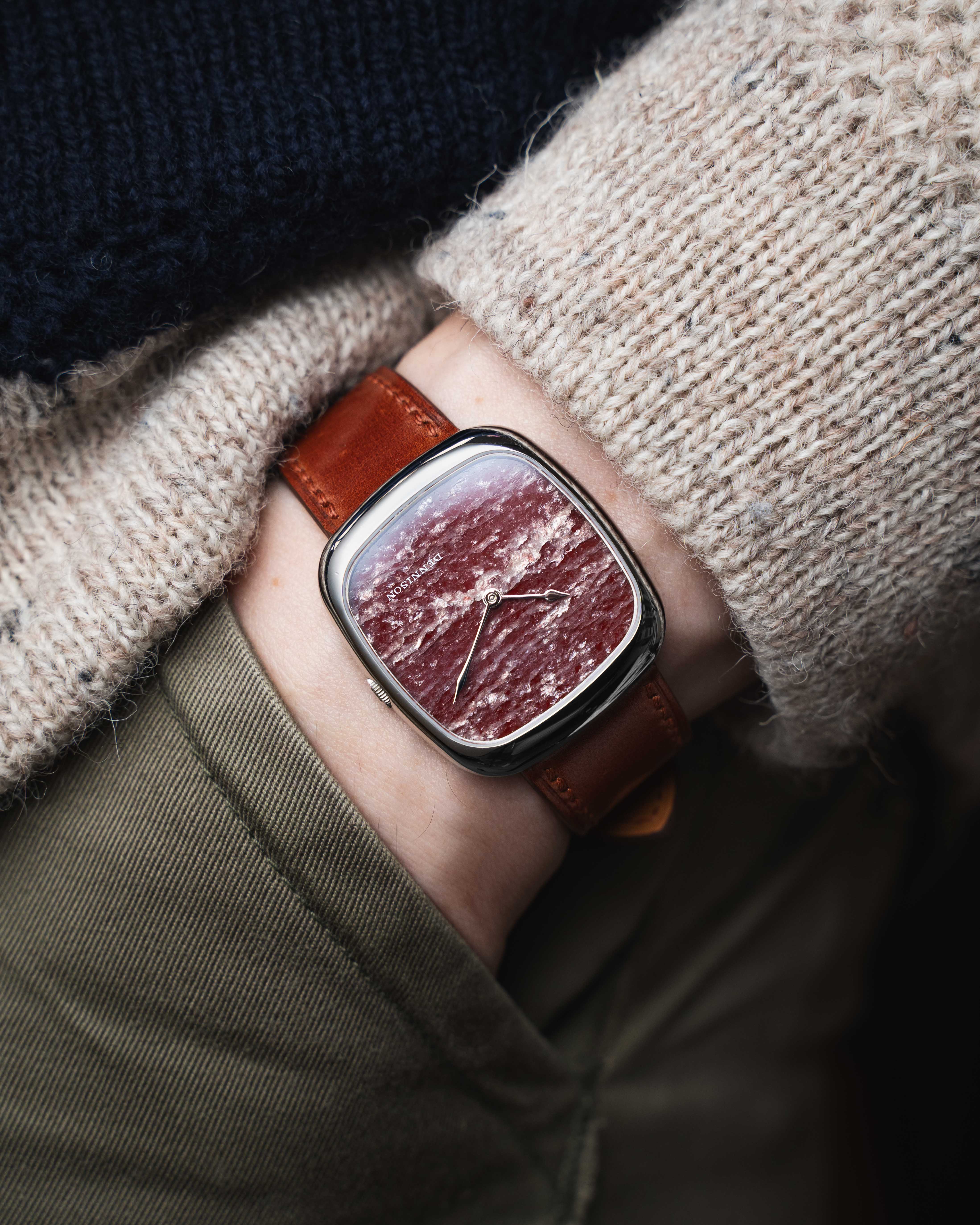Mahogany Shell Cordovan Slim Strap - Image 3