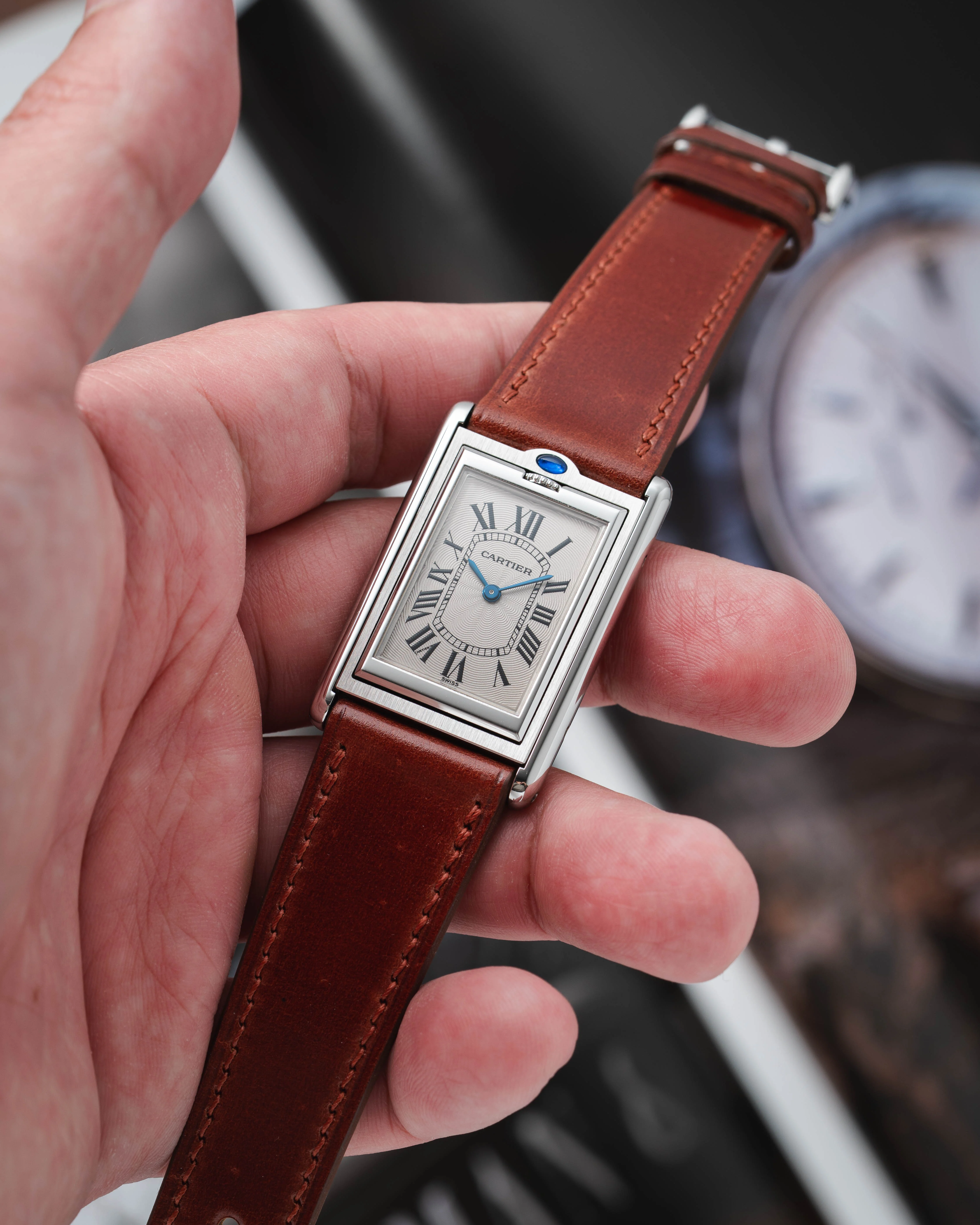 Mahogany Shell Cordovan Slim Strap - Image 6