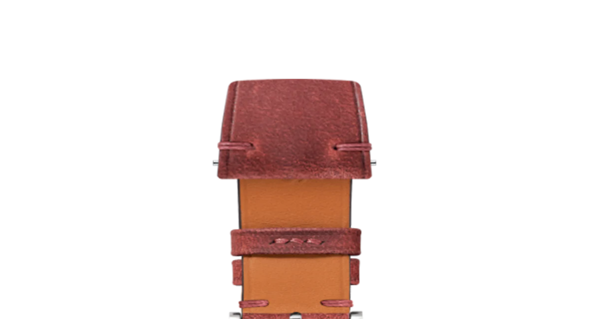 Maroon Crazy Horse Side-Stitch Strap - Image 3