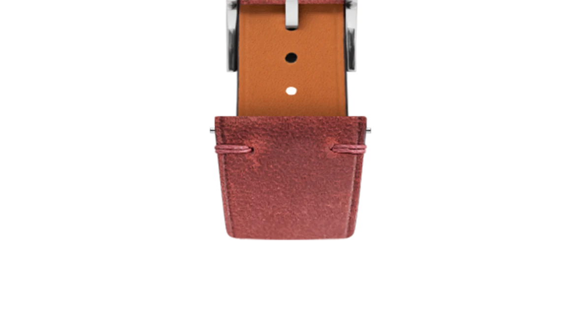 Maroon Crazy Horse Side-Stitch Strap - Image 4