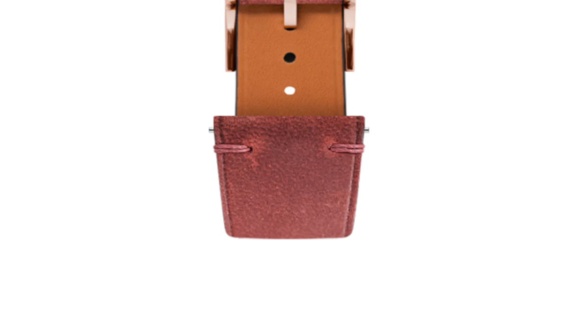 Maroon Crazy Horse Side-Stitch Strap - Image 6