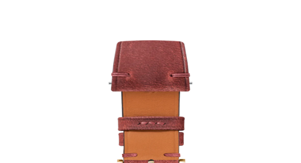 Maroon Crazy Horse Side-Stitch Strap - Image 7