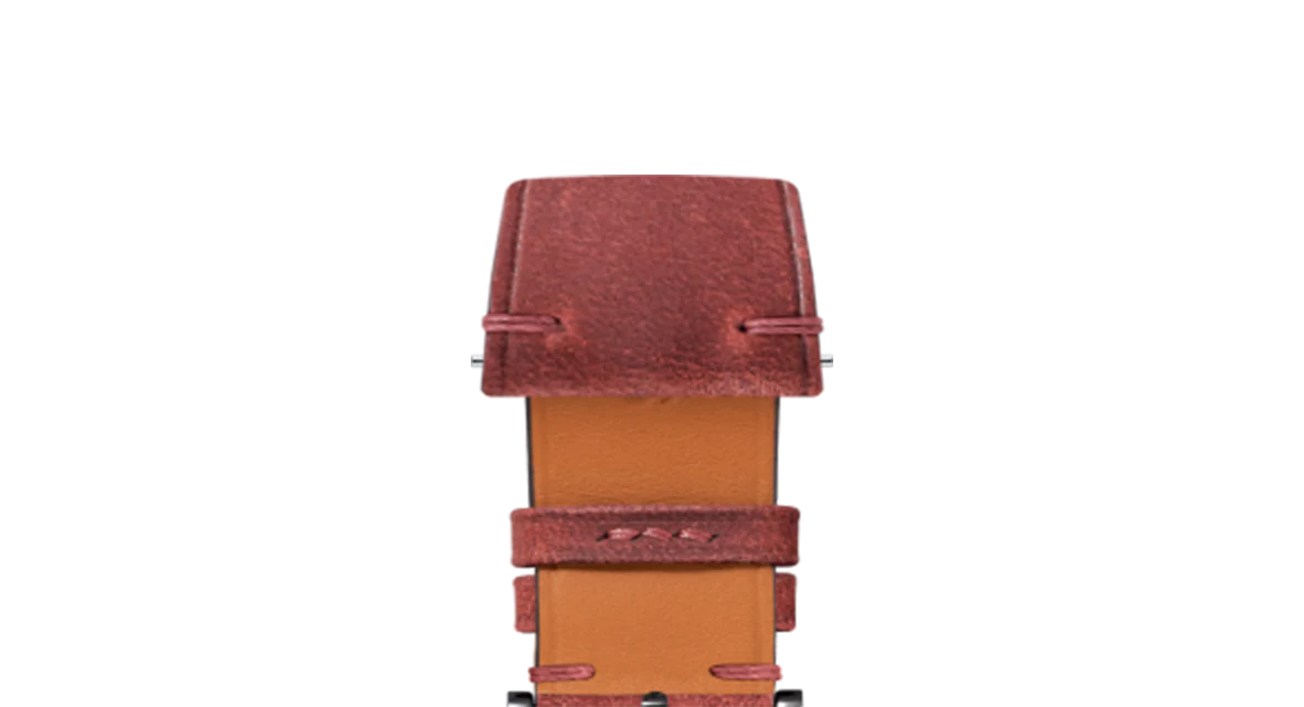 Maroon Crazy Horse Side-Stitch Strap - Image 9