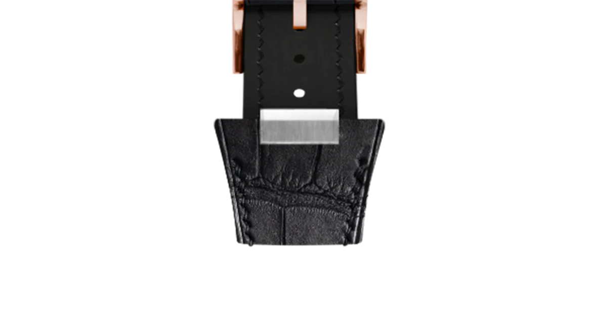 Matte Black Alligator Strap for Tissot PRX - Image 9