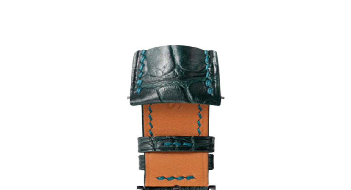 Overstock: Matte Boreal Green Alligator Signature (Curved) Strap - Image 10