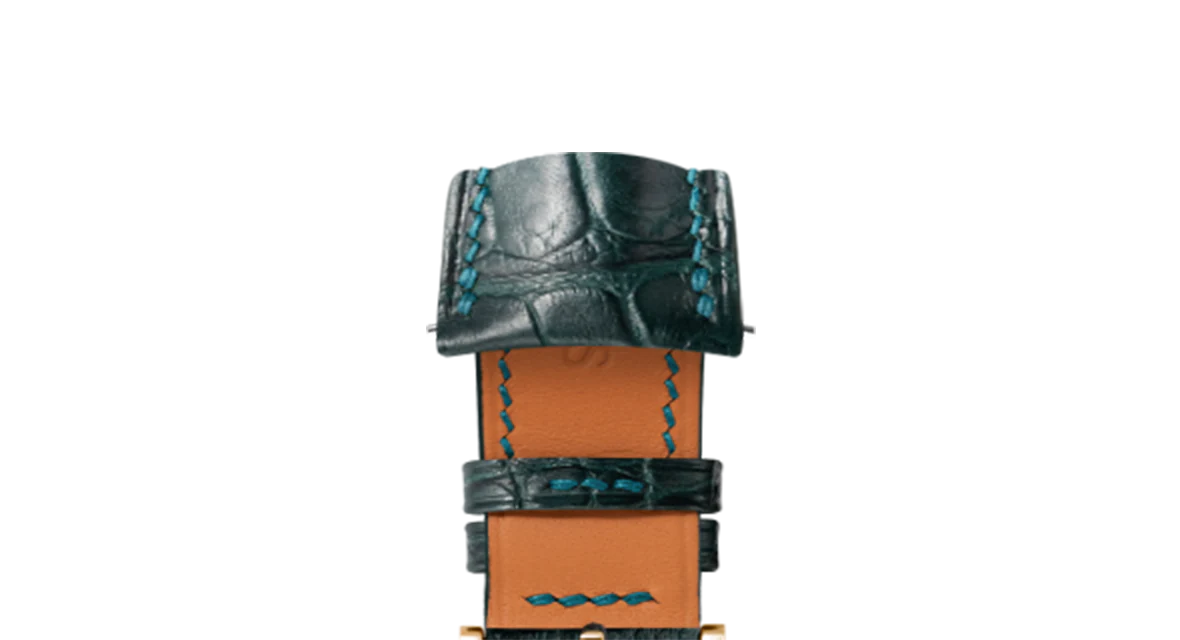 Overstock: Matte Boreal Green Alligator Signature (Curved) Strap - Image 8