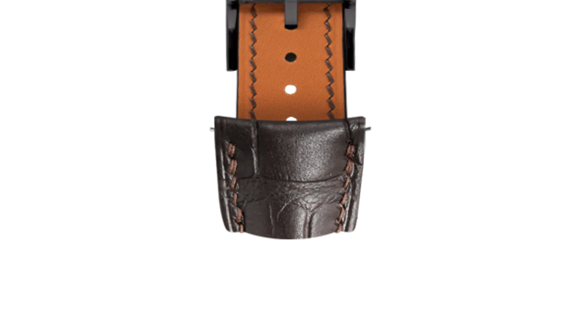 Matte Dark Brown Alligator Signature (Curved) Strap - Image 11