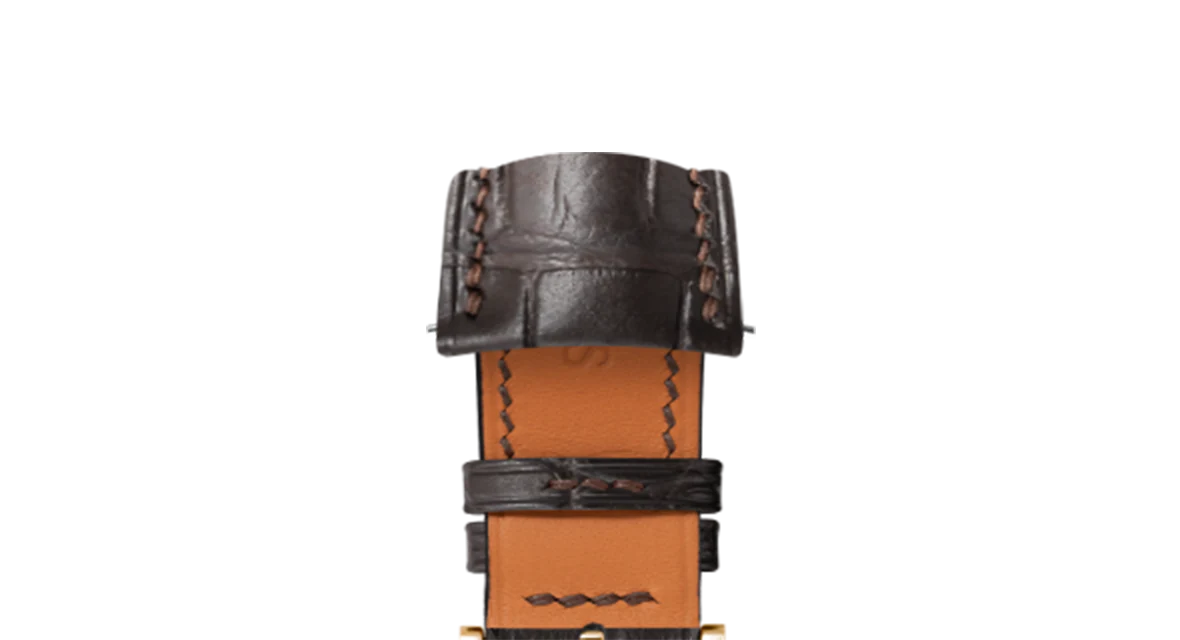 Matte Dark Brown Alligator Signature (Curved) Strap - Image 8