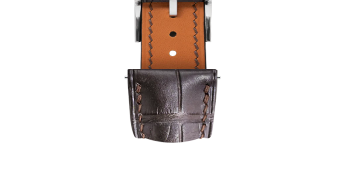 Matte Dark Brown Alligator Signature Strap - Image 7