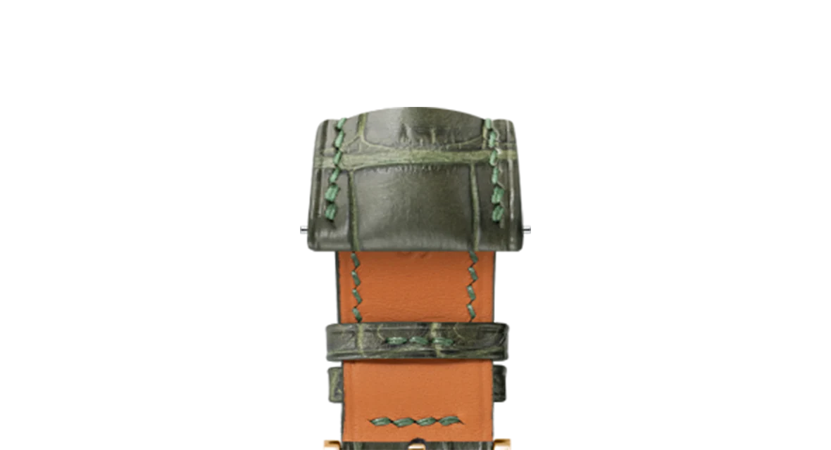 Matte Green Ischia Alligator Signature Strap - Image 11