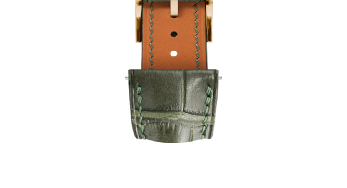 Matte Green Ischia Alligator Signature Strap - Image 12