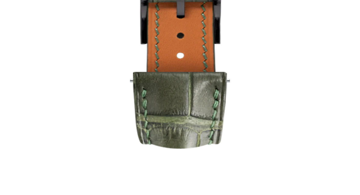 Matte Green Ischia Alligator Signature Strap - Image 14