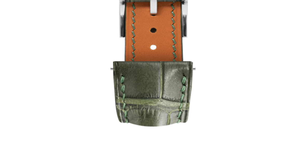 Matte Green Ischia Alligator Signature Strap - Image 8
