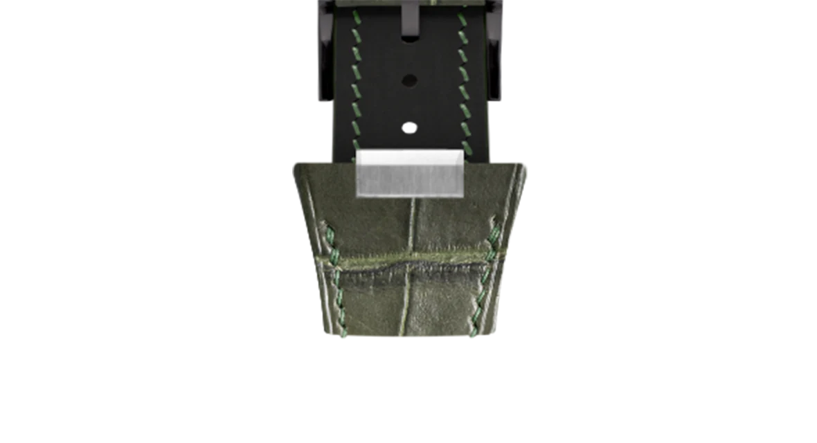 Matte Green Ischia Alligator Strap for Tissot PRX - Image 13