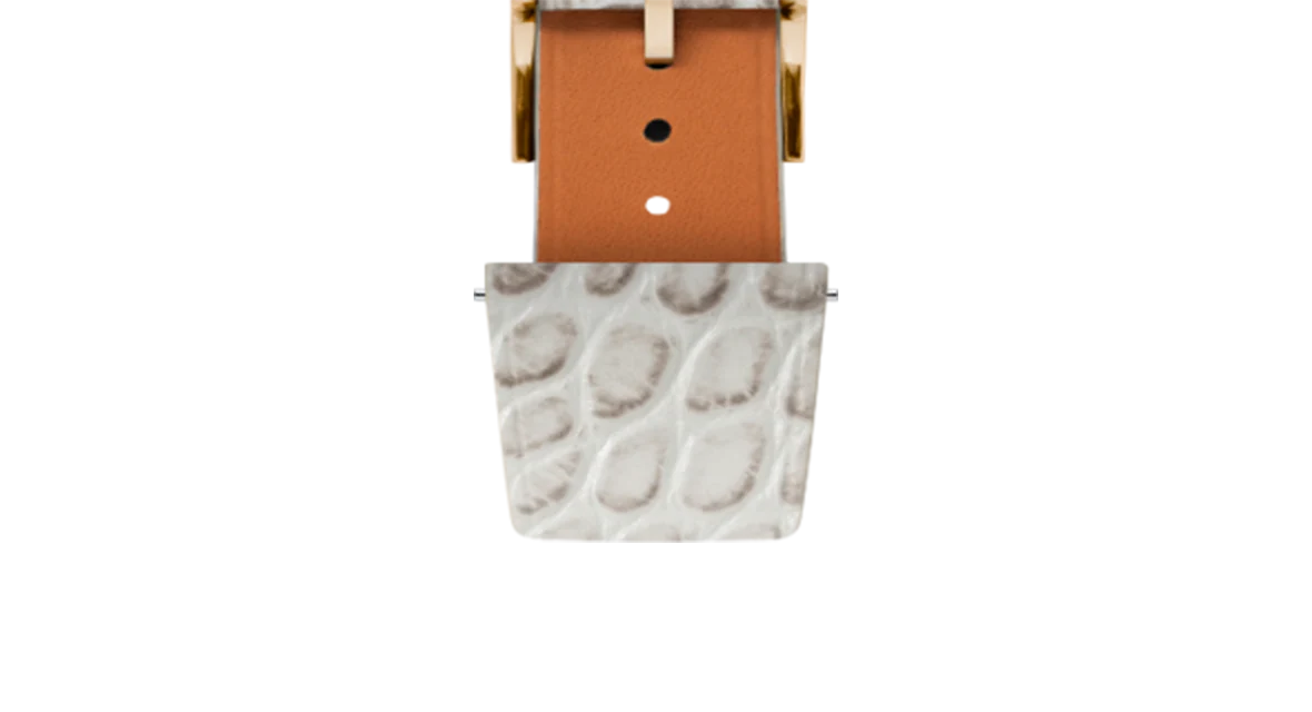 Matte Himalayan Alligator Flank Stitchless Strap - Image 9