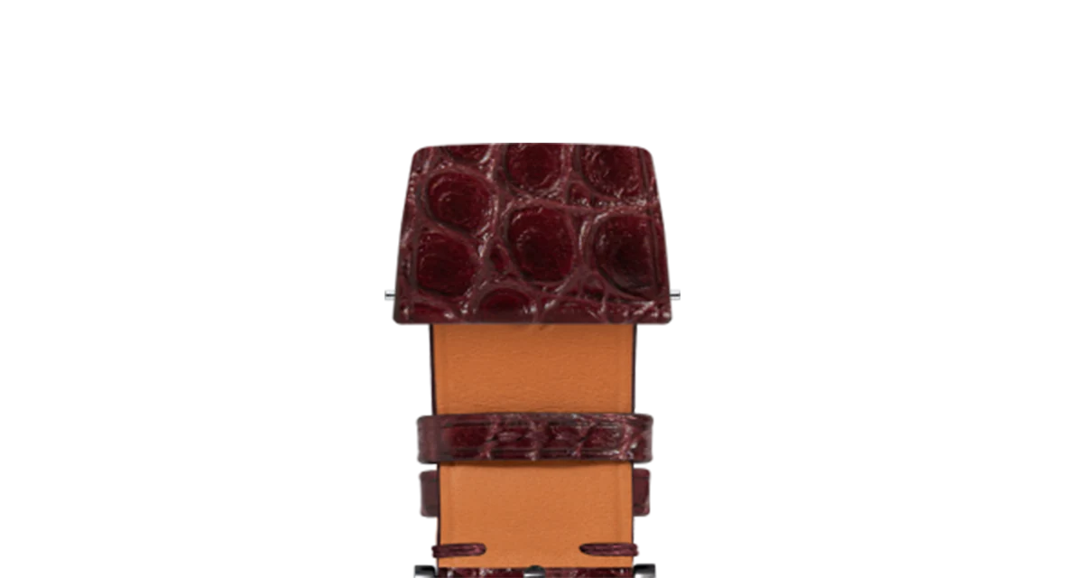 Matte Mahogany Alligator Flank Stitchless Strap - Image 10