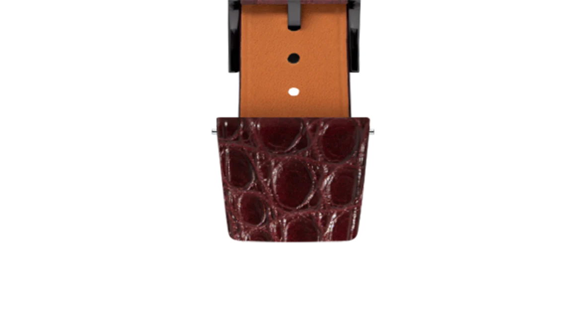 Matte Mahogany Alligator Flank Stitchless Strap - Image 11