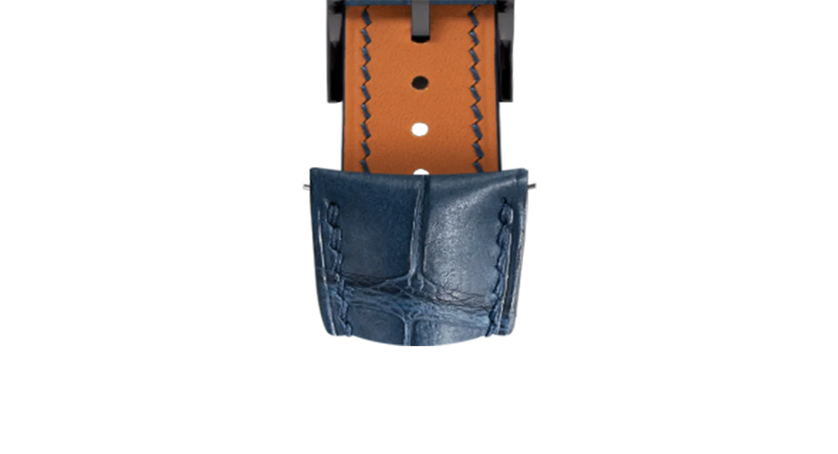 Matte Navy Alligator Signature (Curved) Strap - Image 12
