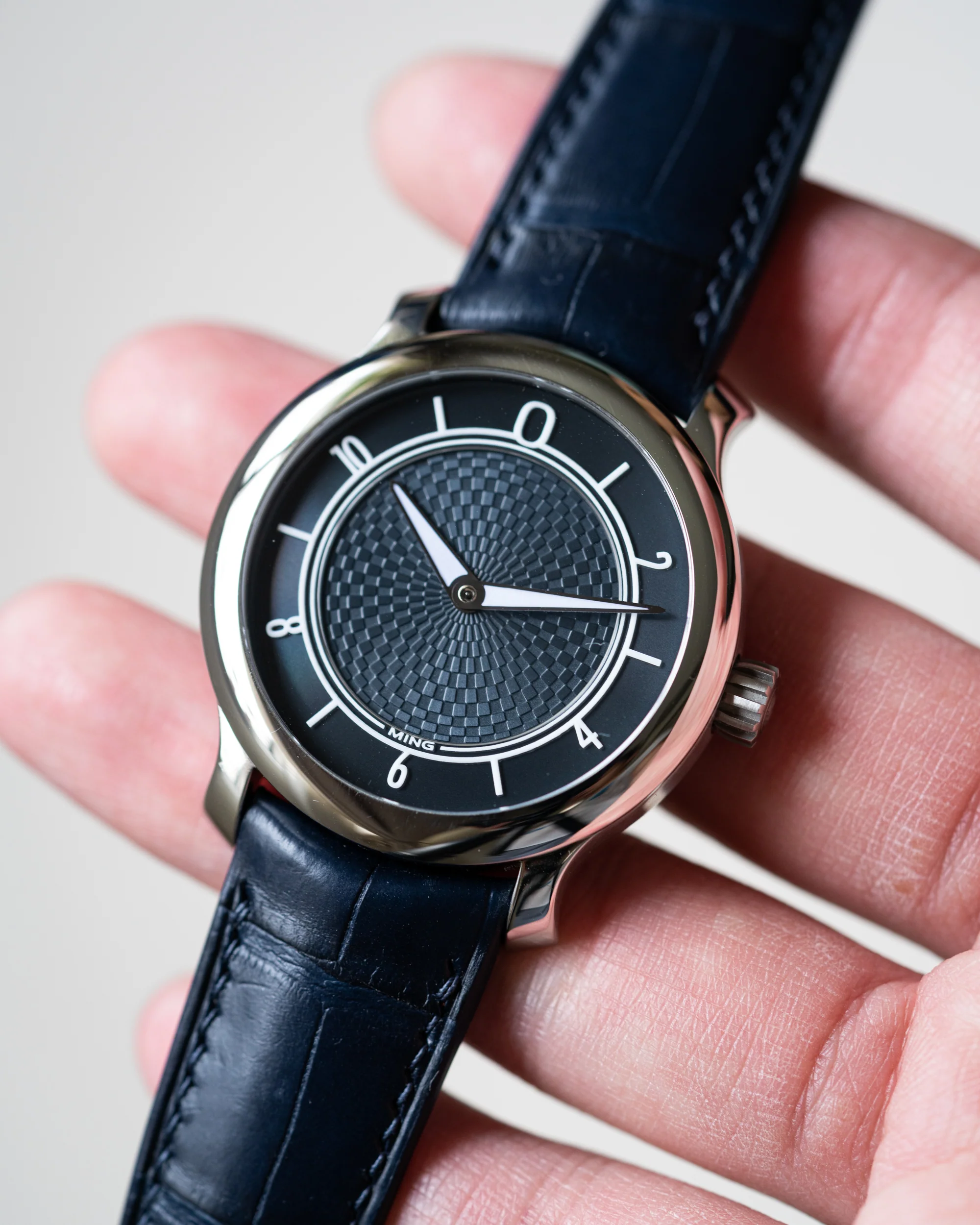 Matte Navy Alligator Signature (Curved) Strap - Image 3