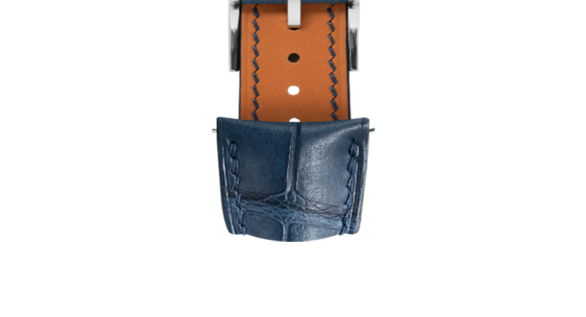 Matte Navy Alligator Signature (Curved) Strap - Image 6