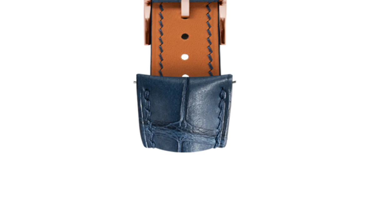 Matte Navy Alligator Signature (Curved) Strap - Image 8