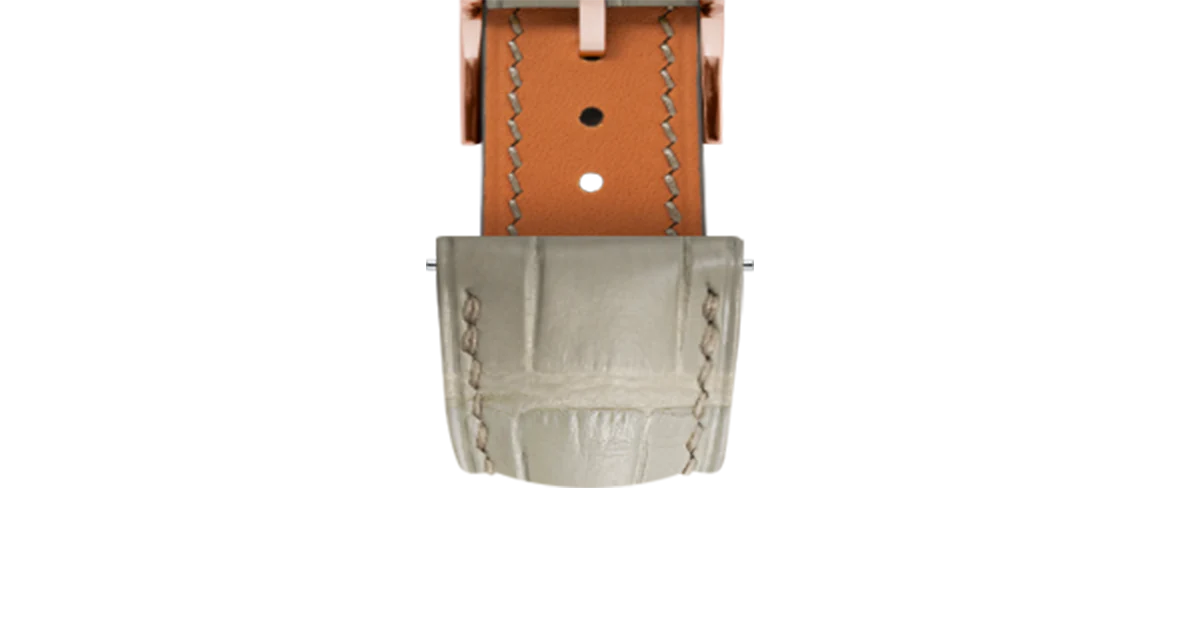 Matte Oatmeal Alligator Signature Strap - Image 7