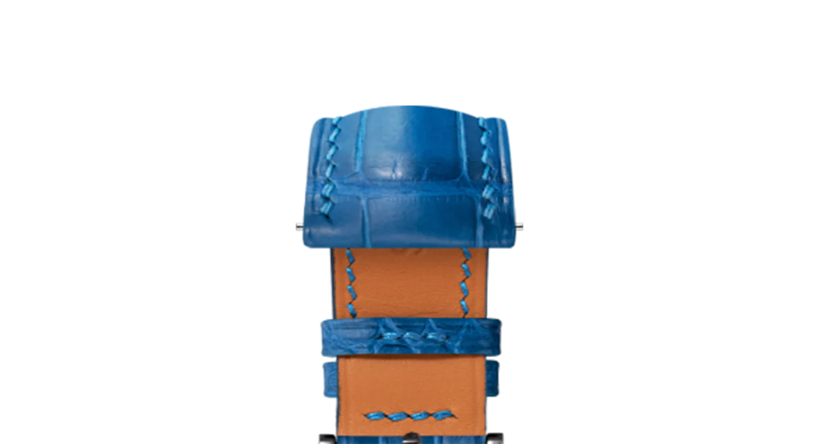 Matte Ocean Blue Alligator Signature Strap - Image 12