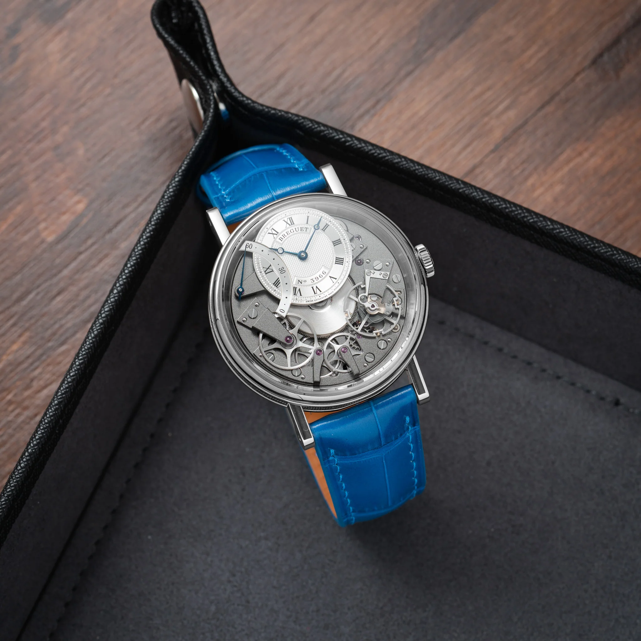 Matte Ocean Blue Alligator Signature Strap - Image 2