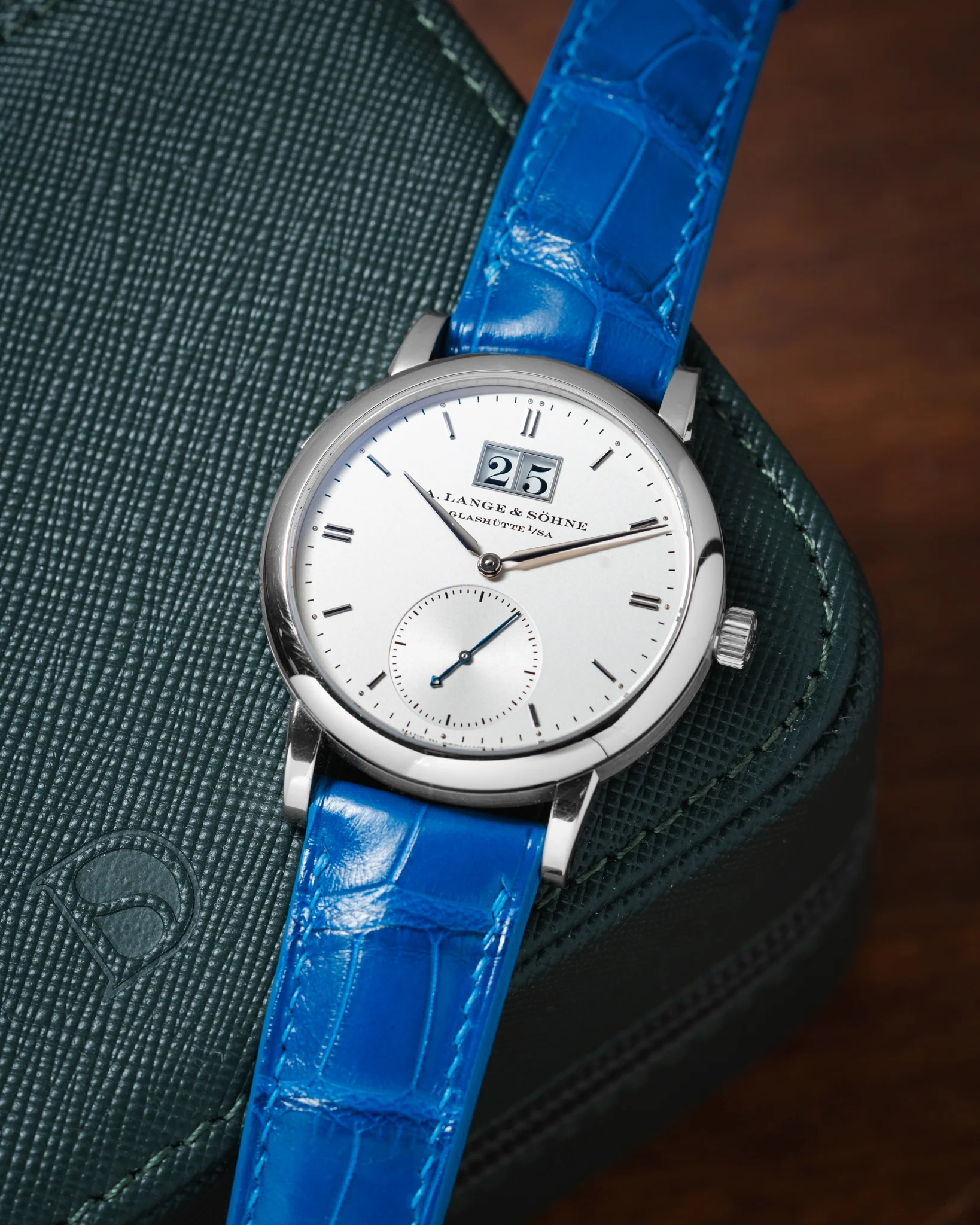 Matte Ocean Blue Alligator Signature Strap - Image 4