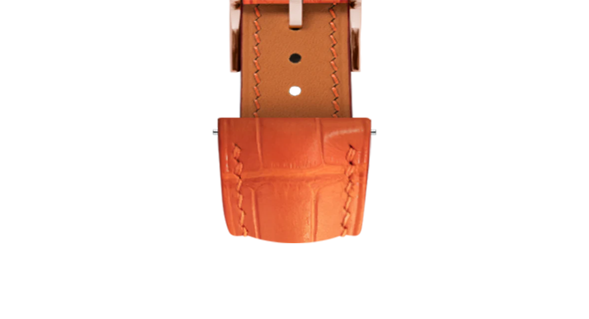 Matte Orange Alligator Signature Strap - Image 7